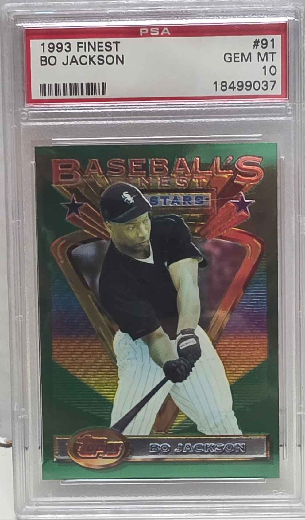 Bo Jackson 1993 Topps Finest #91 PSA 10 Gem Mint