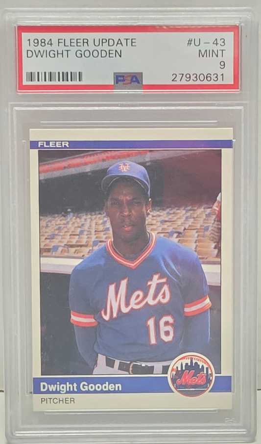 Dwight Gooden 1984 Fleer Update Rookie #U43 PSA 9 Mint