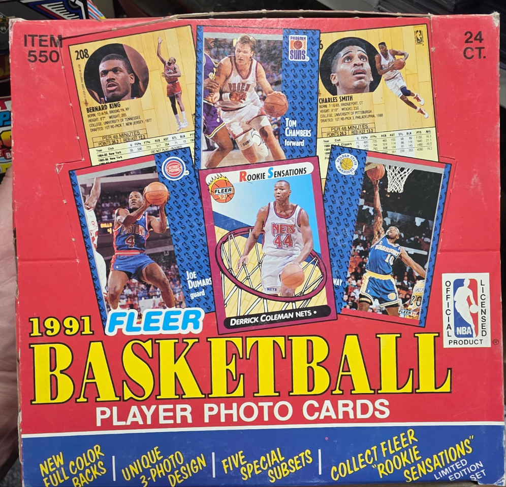 1991-92 Fleer Basketball Jumbo Box