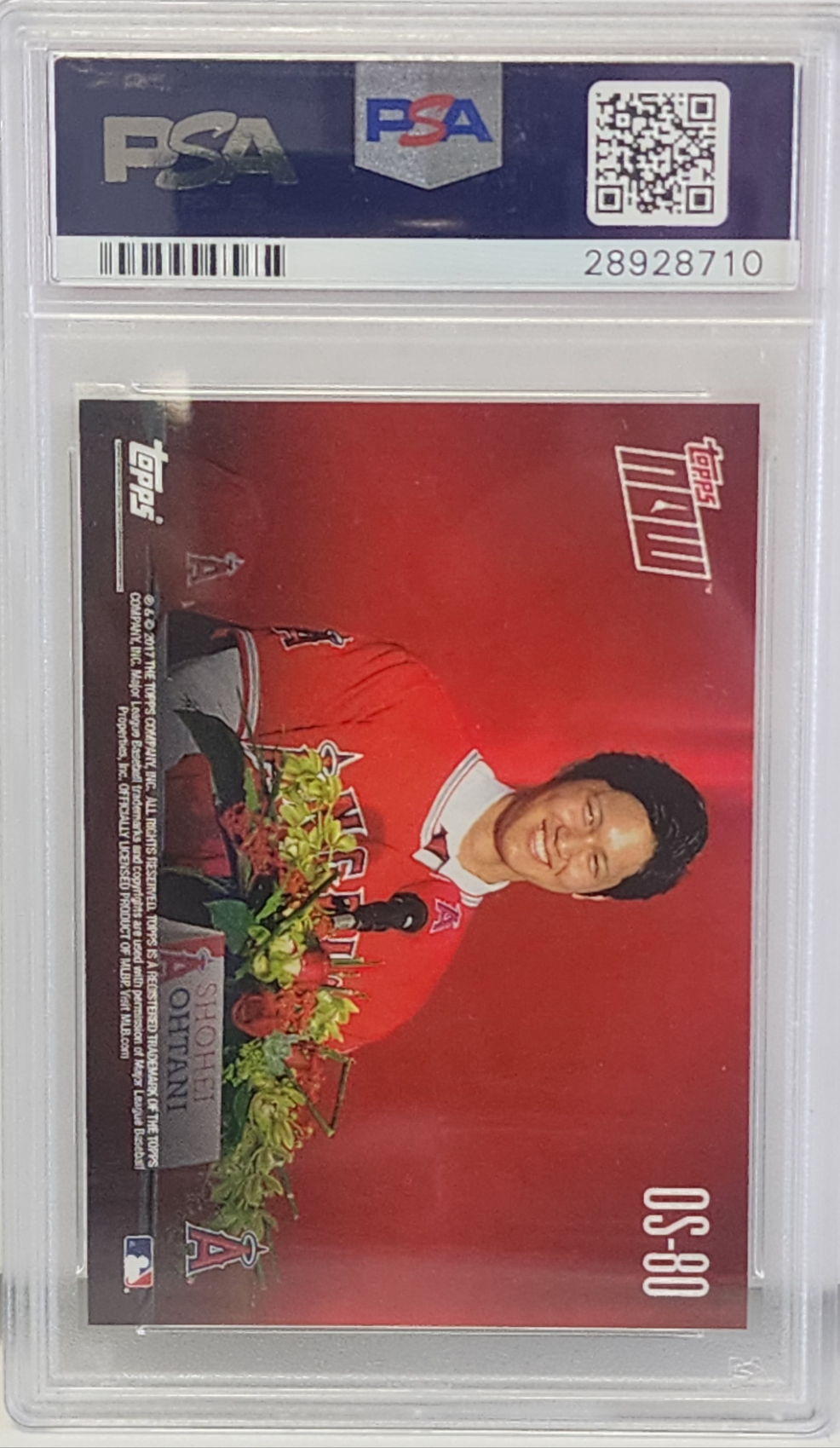 Shohei Ohtani 2017 Topps Now Off-Season #OS80 PSA 10 Gem Mint 8710