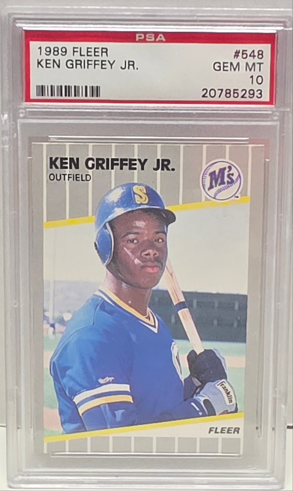 Ken Griffey Jr. 1989 Fleer Rookie #548 PSA 10 Gem Mint