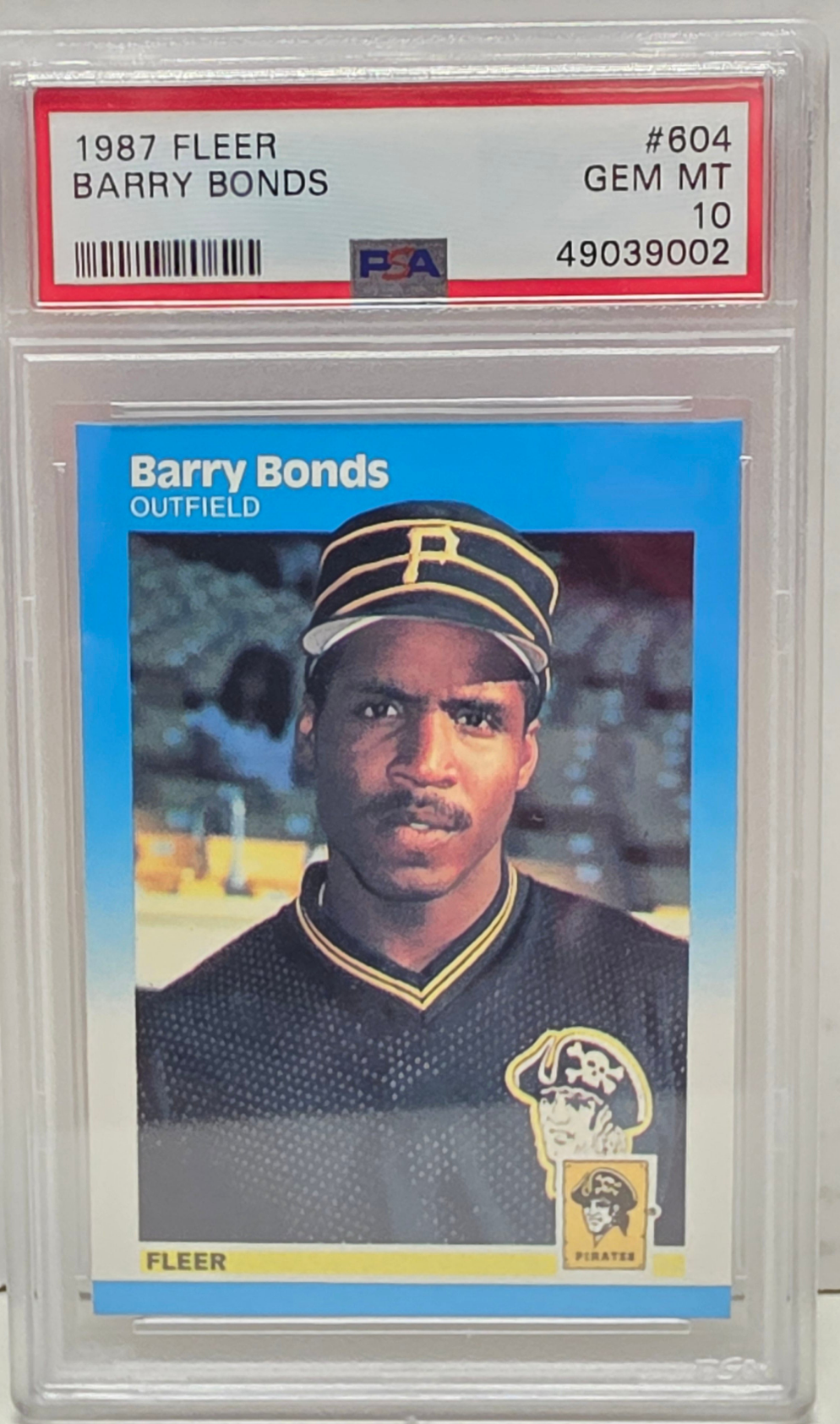 Barry Bonds 1987 Fleer Rookie #604 PSA 10 Gem Mint