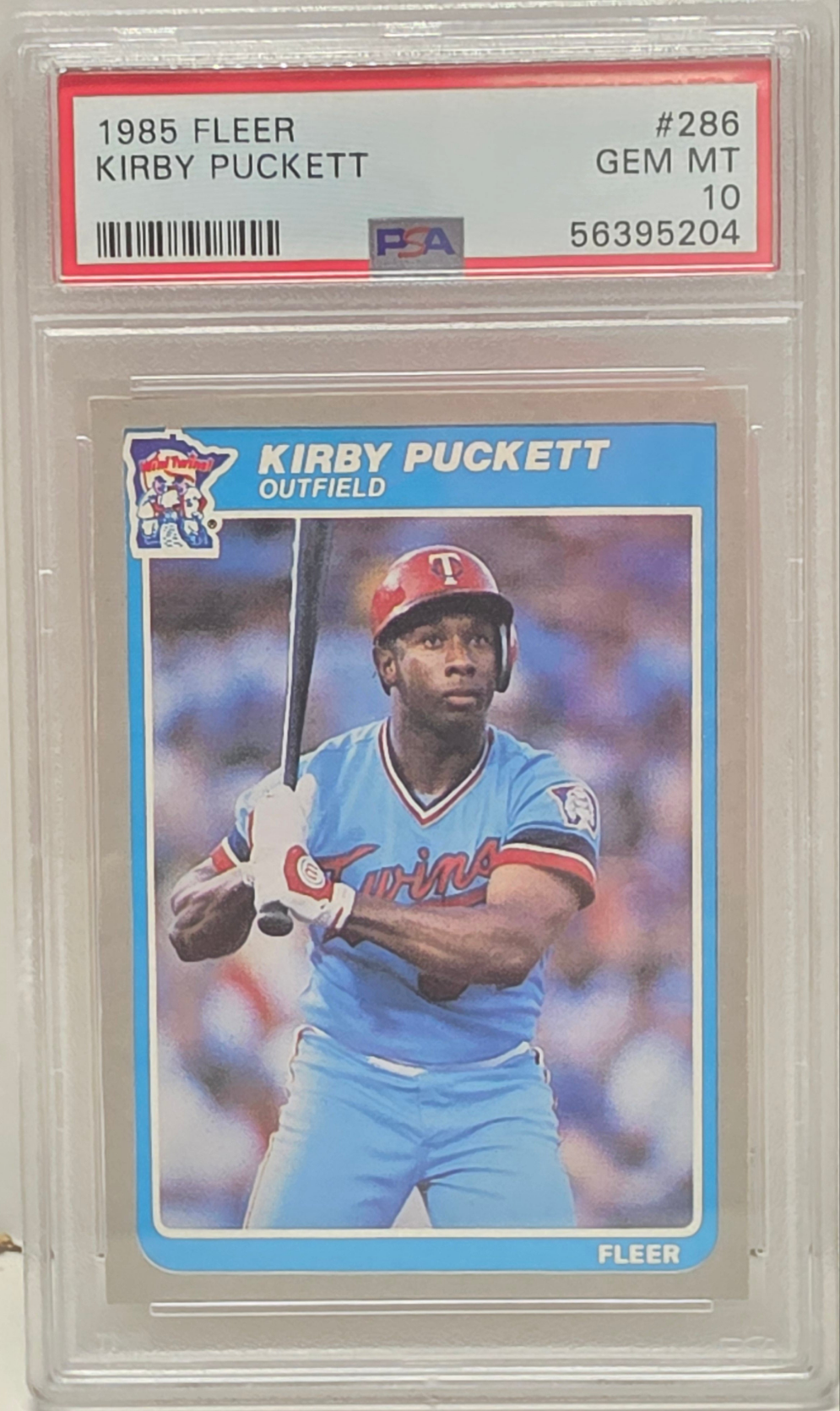 Kirby Puckett 1985 Fleer Rookie #286 PSA 10 Gem Mint