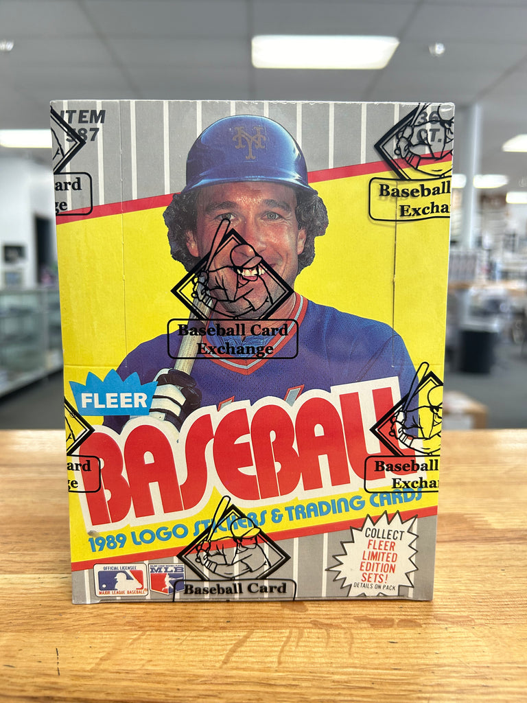 1989 Fleer Baseball Wax offers Pack Box