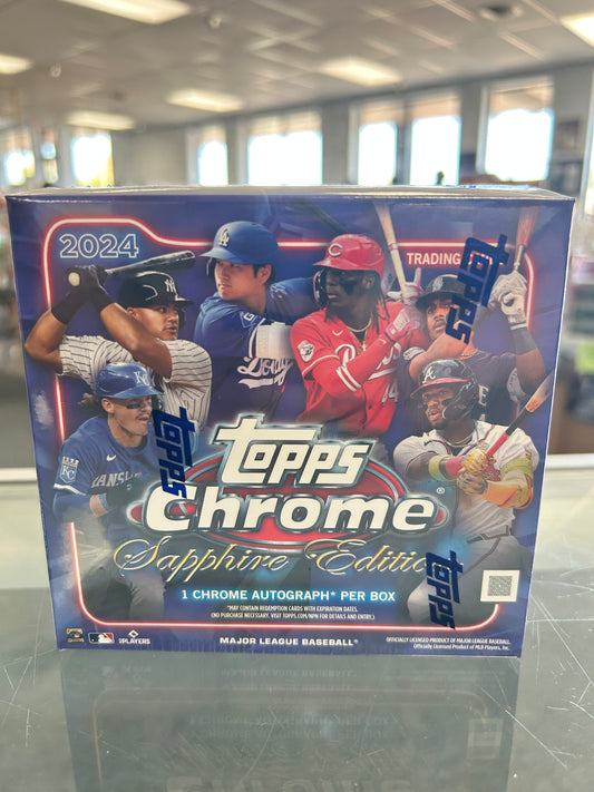 2024 Topps Chrome Sapphire Baseball Box - 10 Box Case