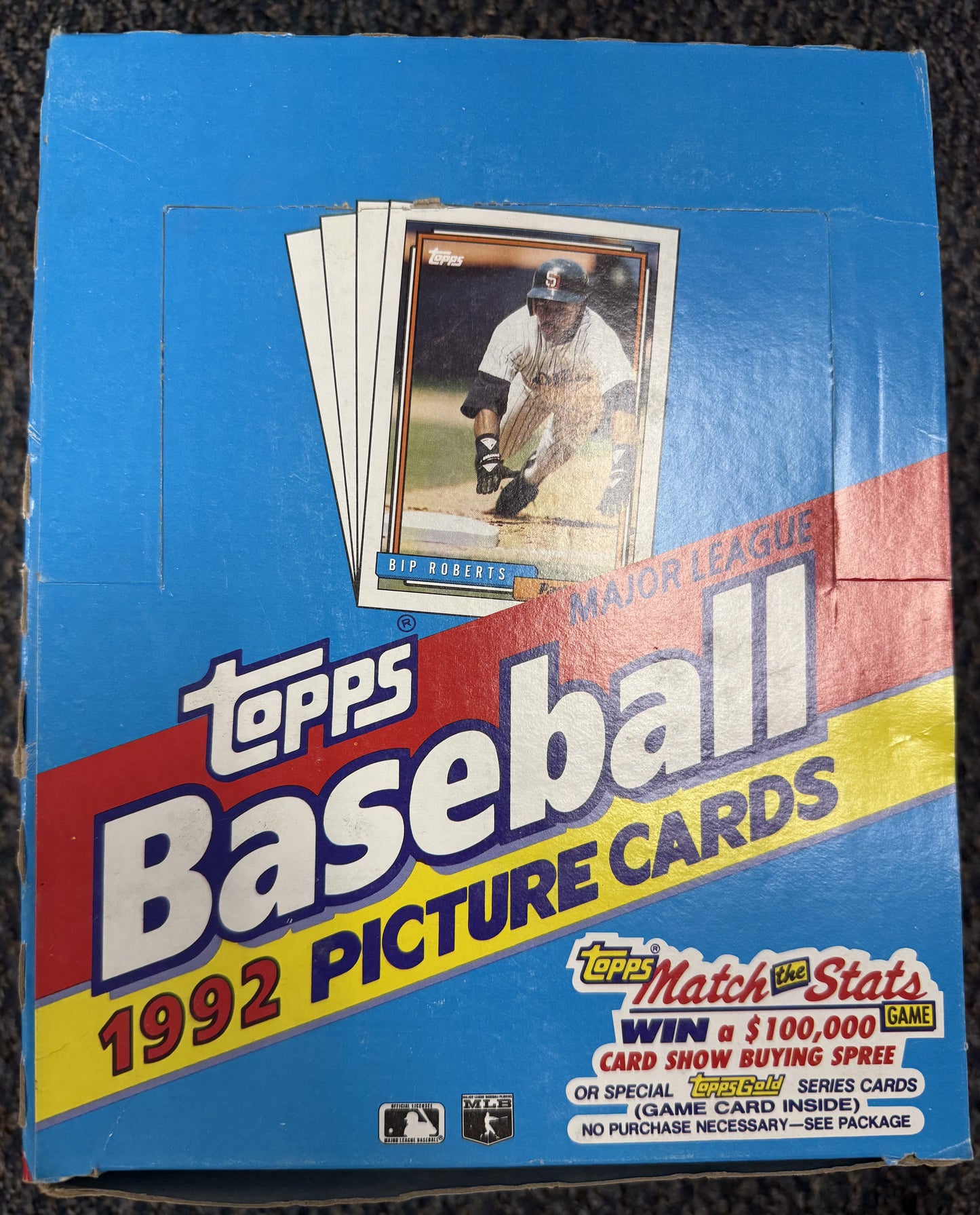 1992 Topps Baseball Rack Pack Box
