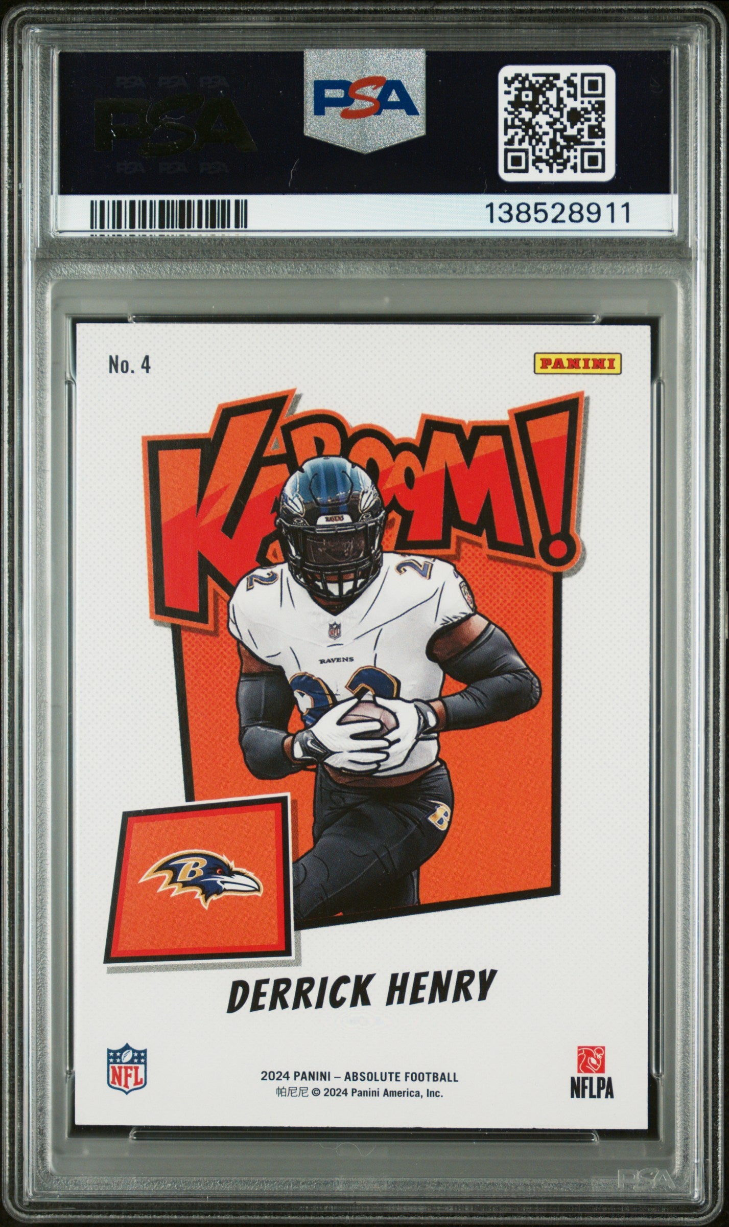 Derrick Henry 2024 Absolute Kaboom PSA 8 Nm-Mint 8911