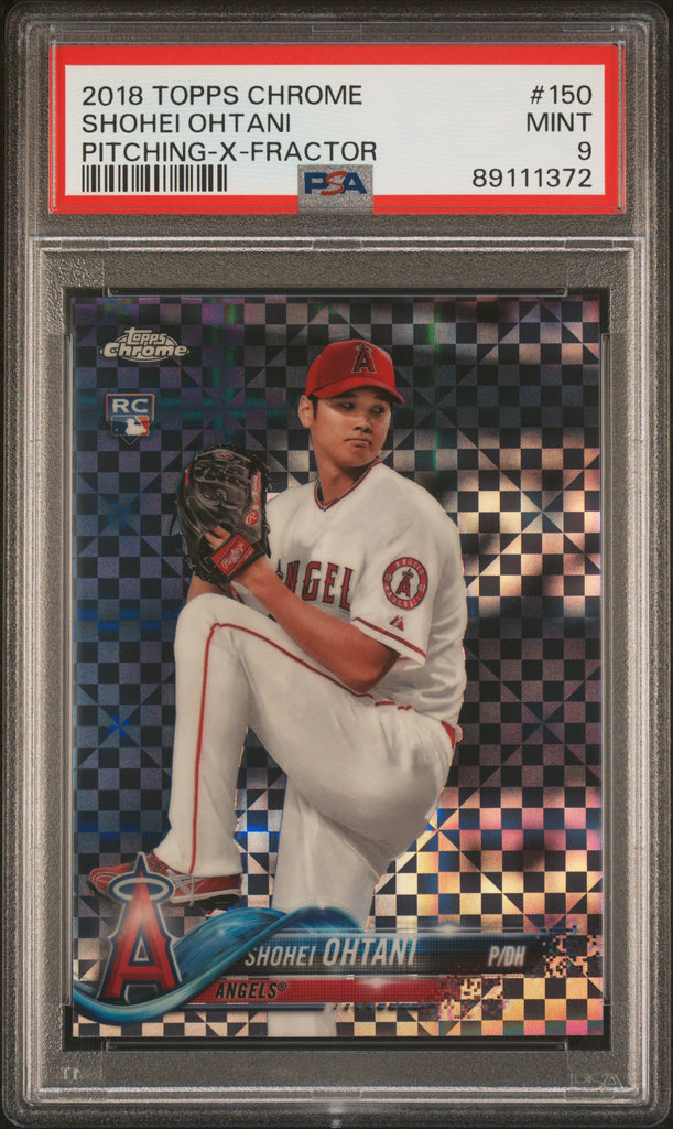 Shohei Ohtani 2018 Topps Chrome #150 Xfractor PSA 9 Mint – Three Stars  Sportscards