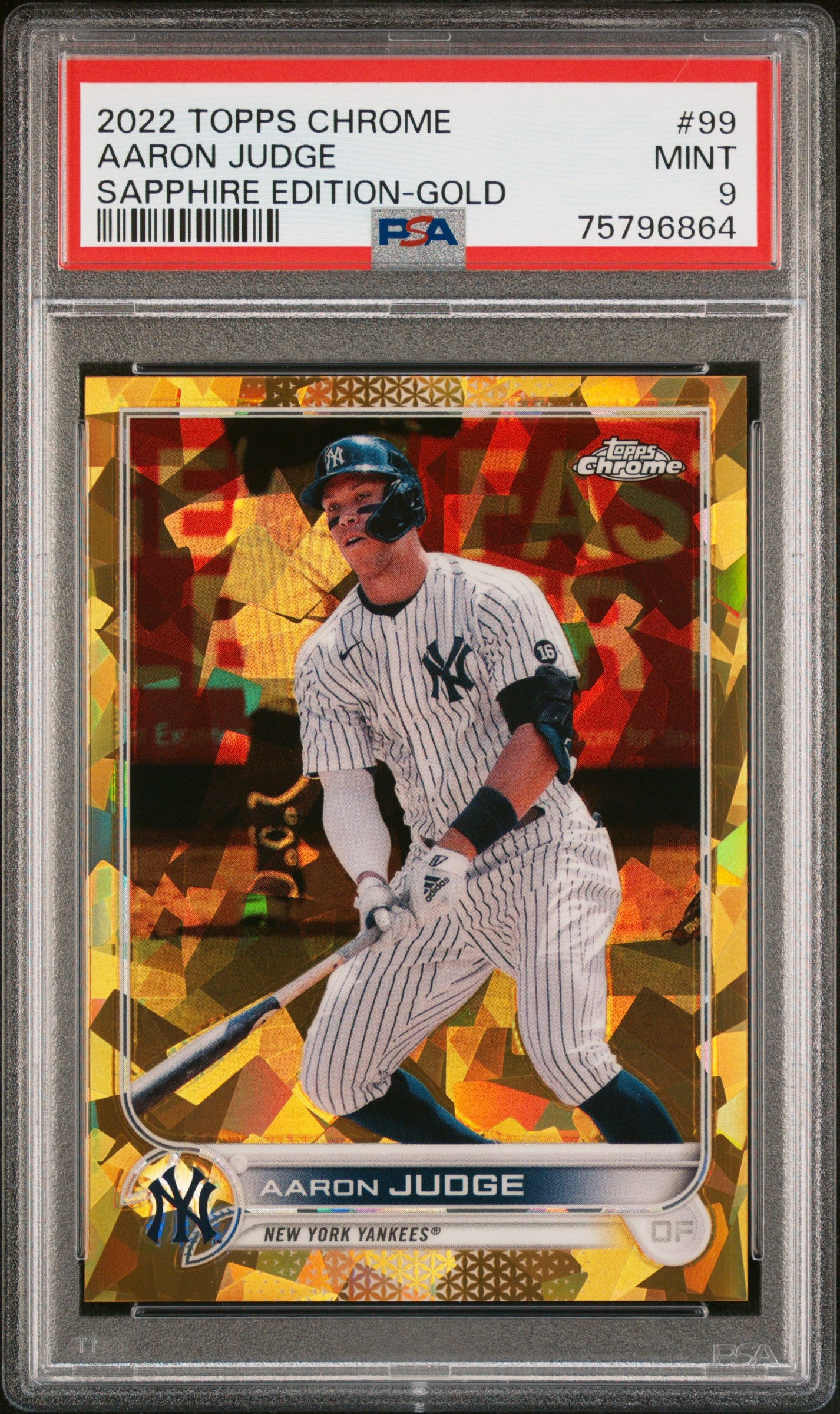 Topps Sapphire Edition Aaron Judge 2022 Topps Chrome Sapphire Edition - #99 Aaron Judge