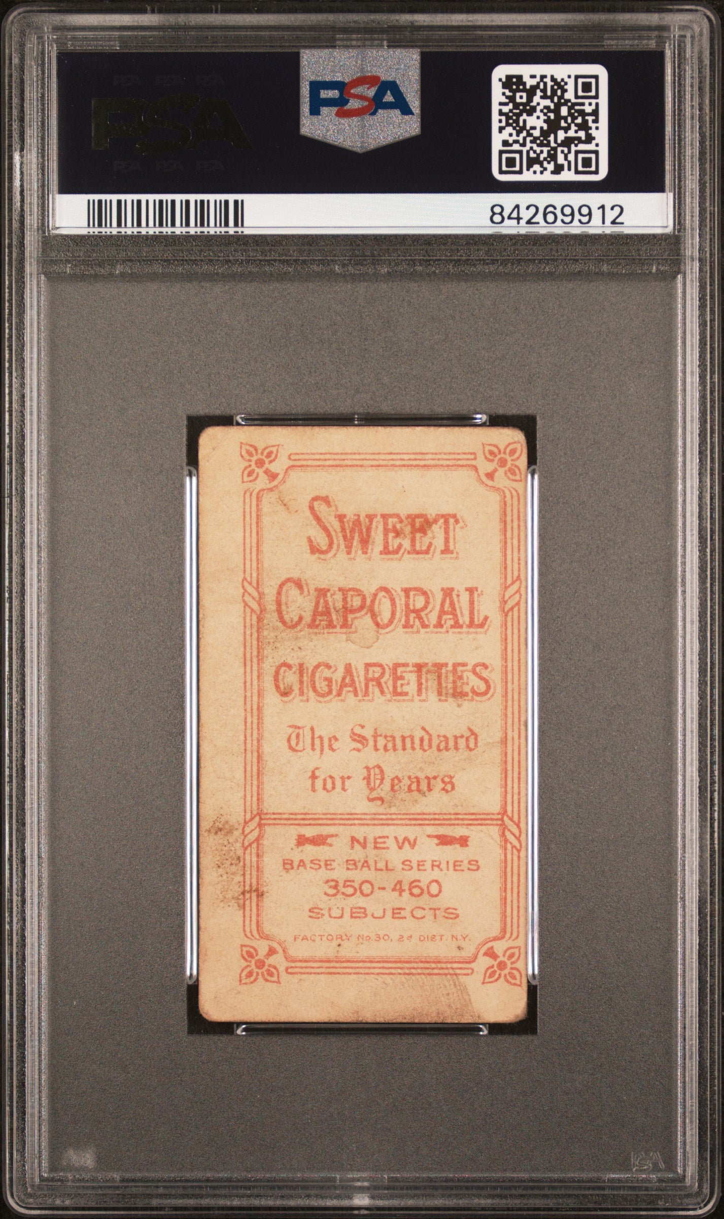 Francis Pfeffer 1909-11 T206 Sweet Caporal 350-460/30 PSA 2 Good
