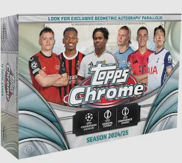 2024-25 Topps Chrome UEFA Club Competitions Breakers Delight Soccer Box