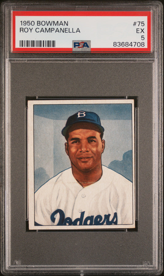 Roy Campanella 1950 Bowman #75 PSA 5 Ex