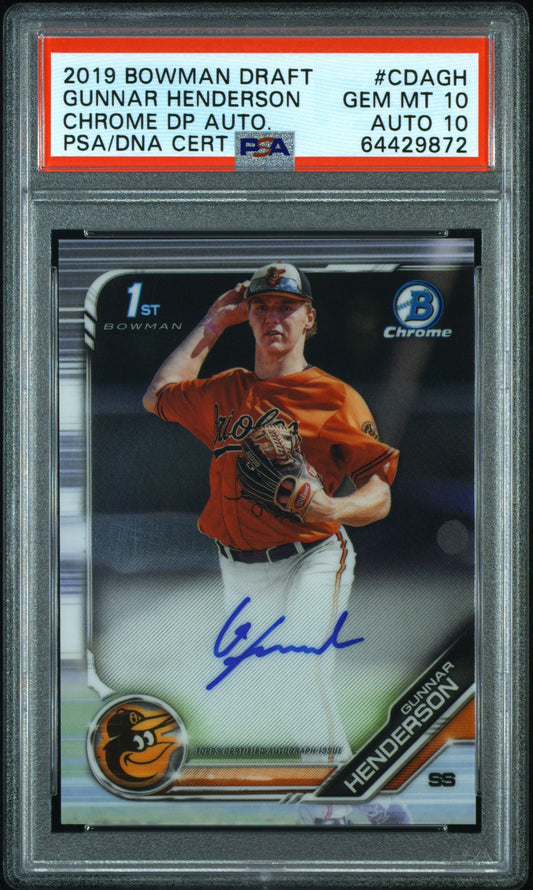 Elly de la Cruz 2022 Bowman Chrome Mega Box Auto PSA 10 Gem Mint