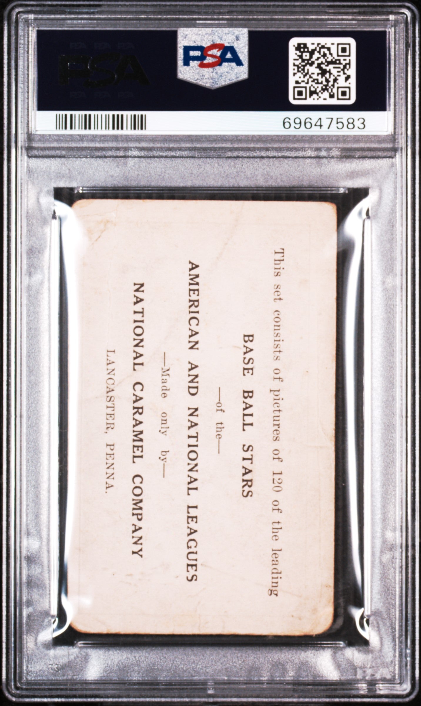 George Sisler 1921 E220 National Caramel PSA 1 Poor