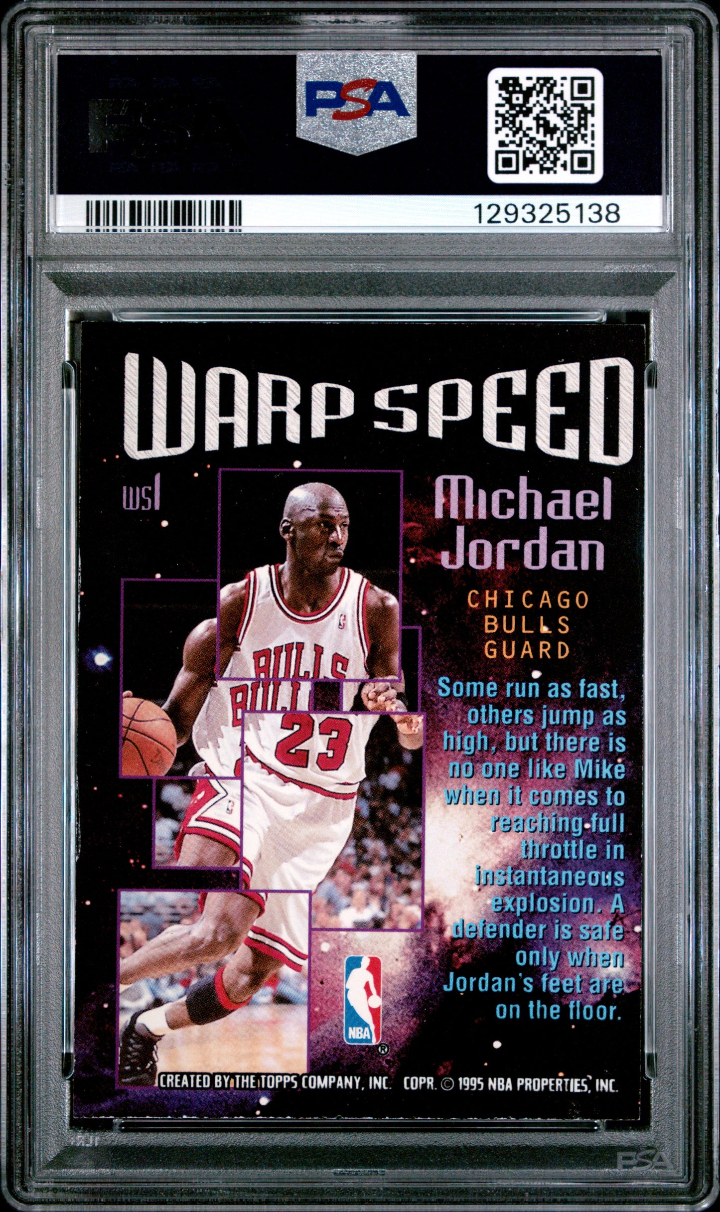 Michael Jordan 1995 Topps Stadium Club Warp Speed PSA 6 Ex-Mint 5138