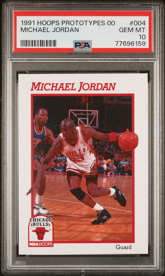 Michael Jordan 1991 Hoops Prototypes #004 PSA 10 Gem Mint
