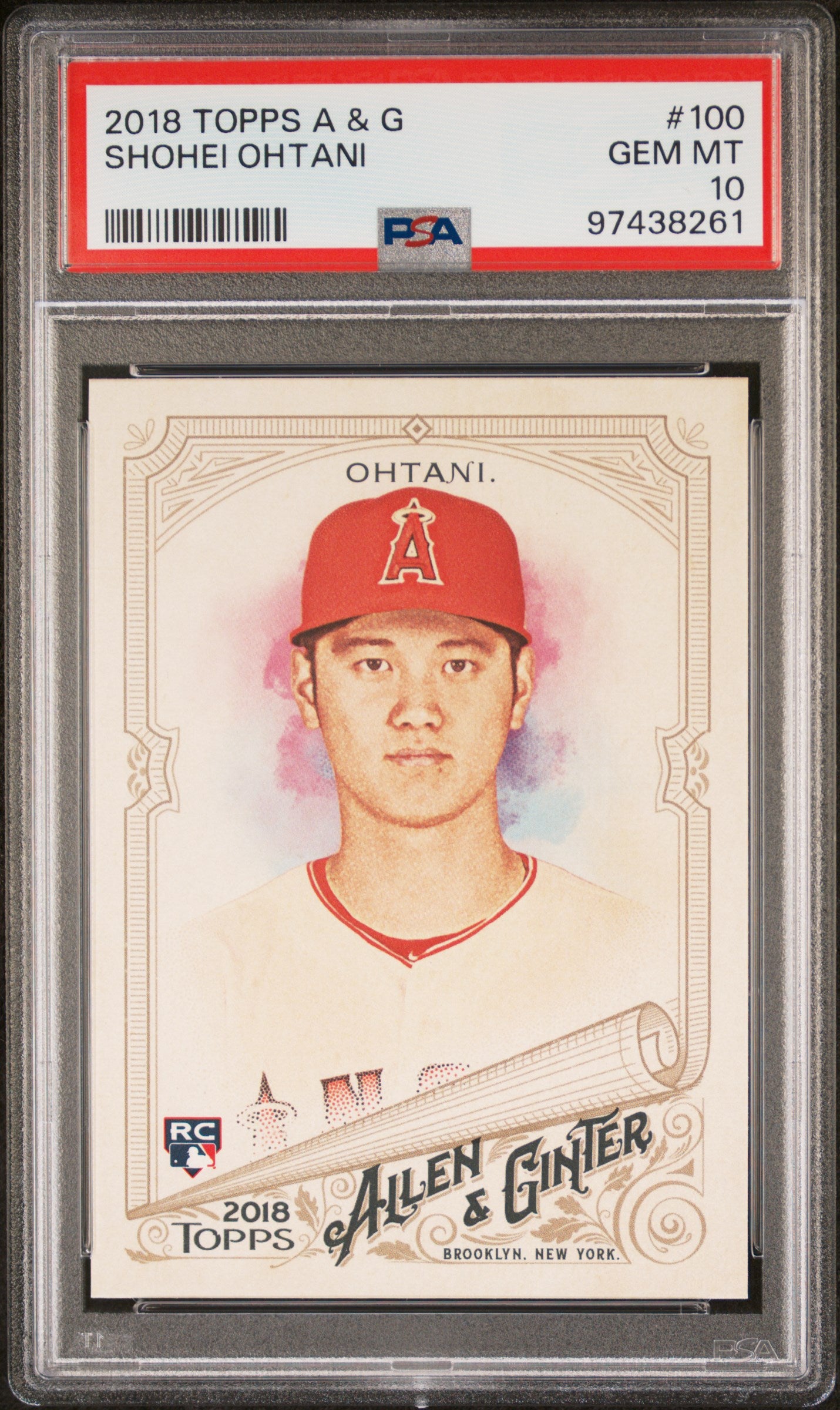 Shohei Ohtani 2018 Topps Allen and Ginter #100 PSA 10 Gem Mint 8261