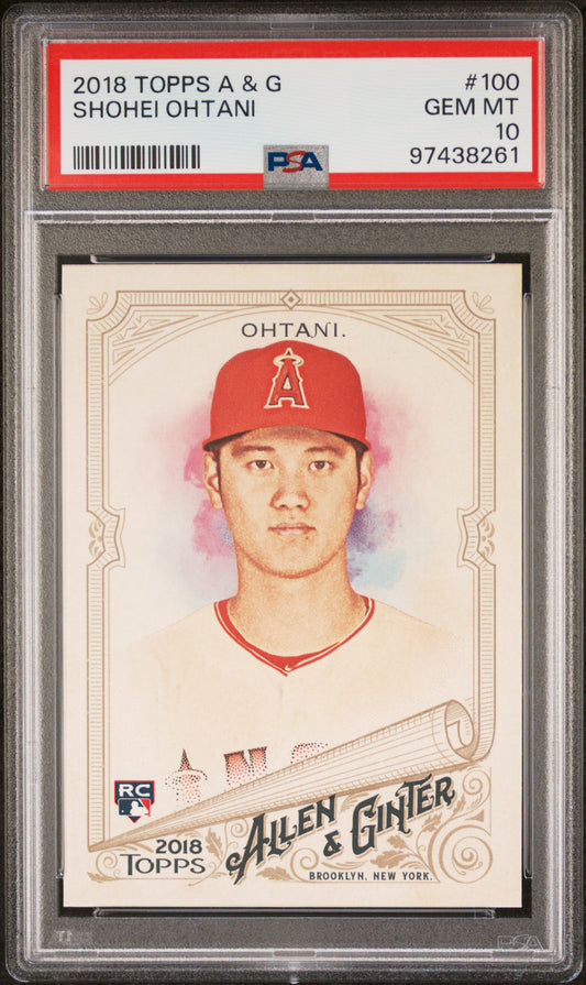 Shohei Ohtani 2018 Topps Allen and Ginter #100 PSA 10 Gem Mint 8261