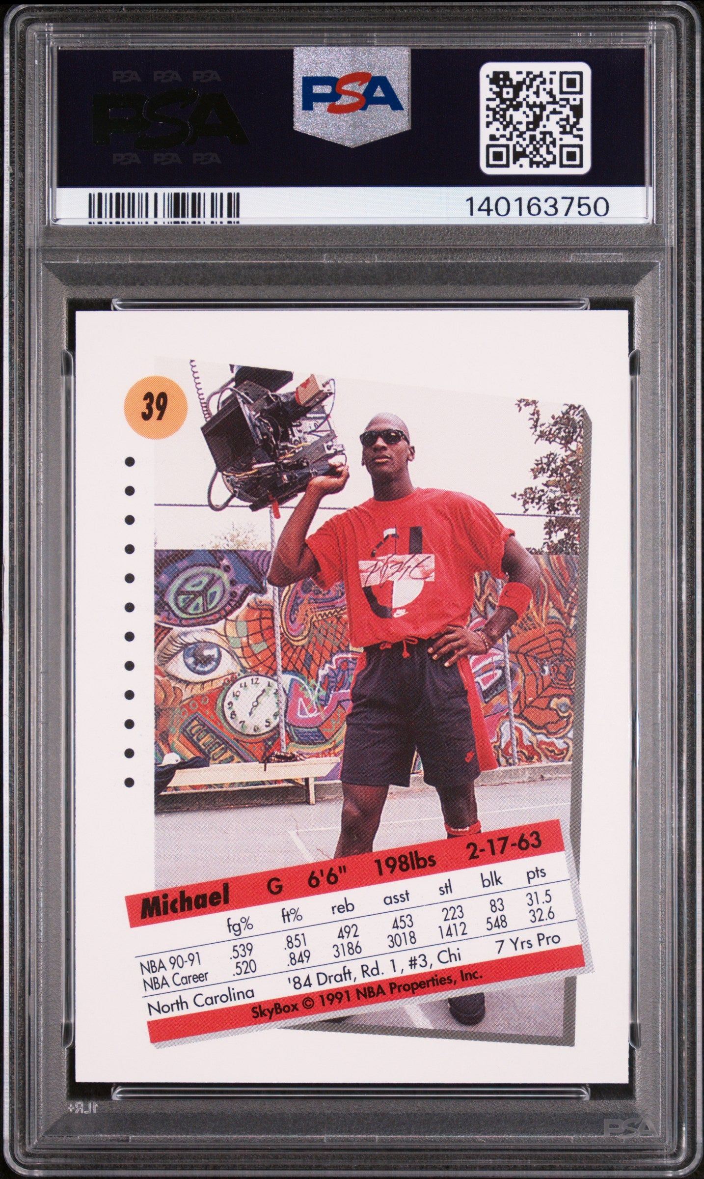 Michael Jordan 1991 Skybox #39 PSA 10 Gem Mint 3750