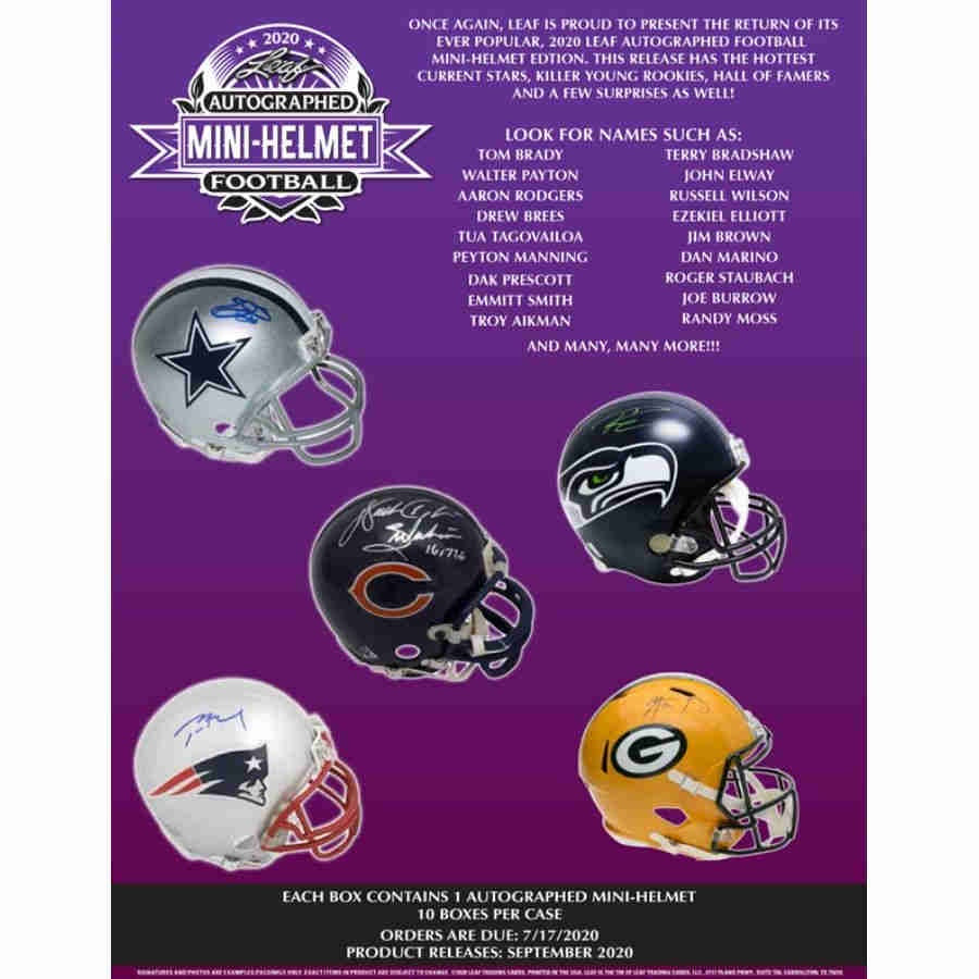 2020 Leaf Autographed Football Mini Helmet – Three Stars Sportscards 2020 Leaf Autographed Football Mini Helmet – Three Stars Sportscards