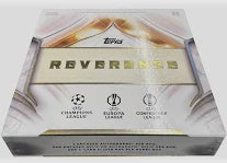 2024-25 Topps UEFA Club Competitions Reverence Soccer Hobby Box - 4 Box Case