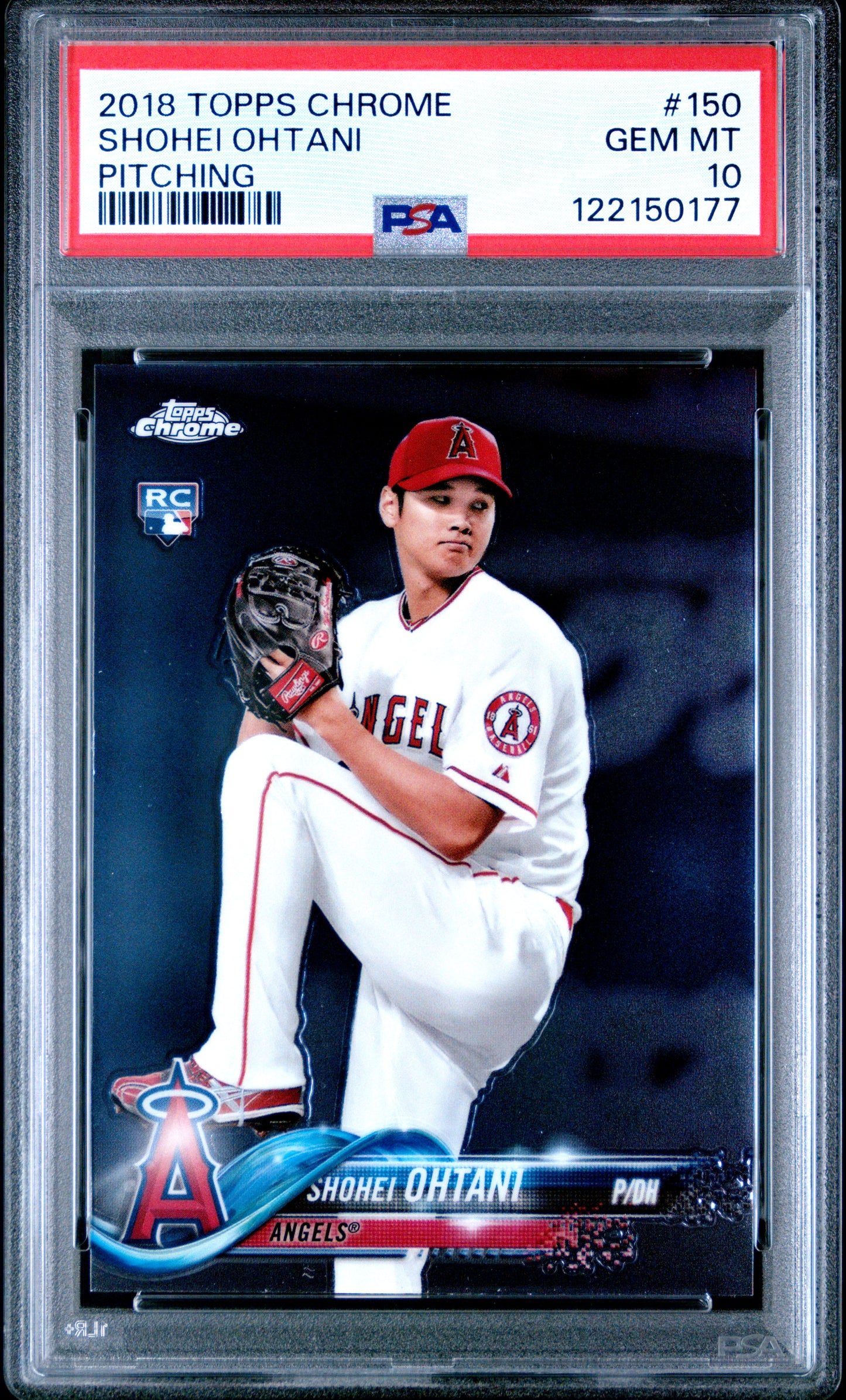 Shohei Ohtani 2018 Topps Chrome Rookie #150 PSA 10 Gem Mint 0177