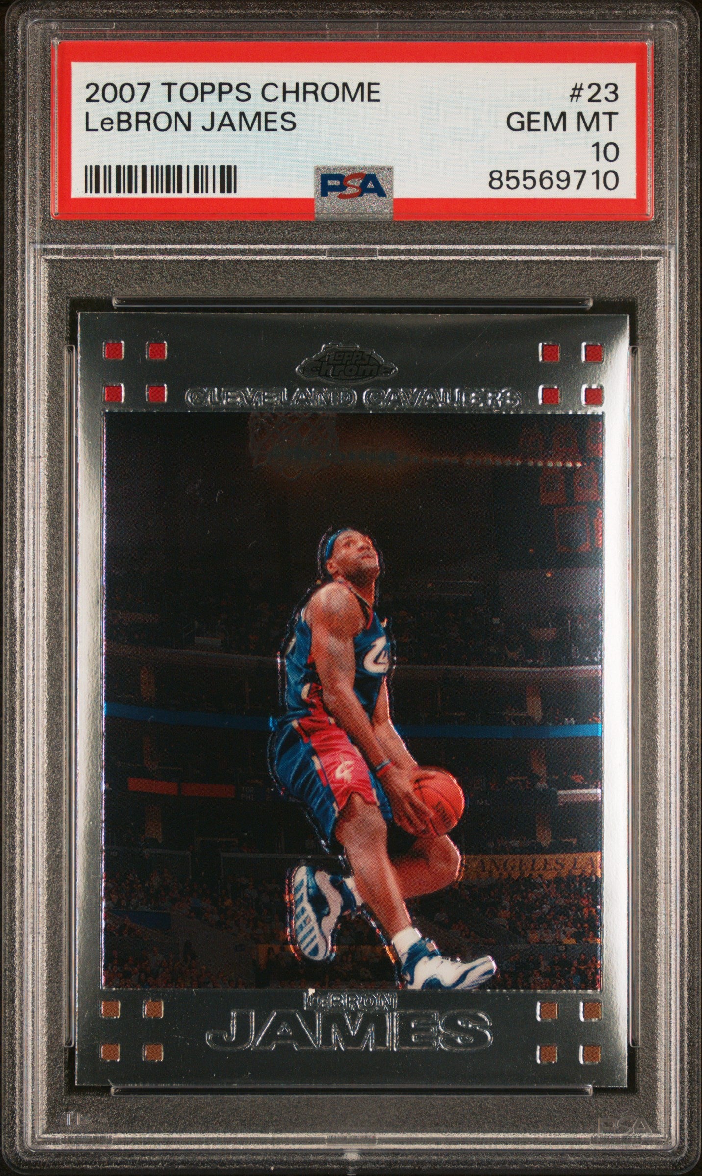 lebron james topps 2007