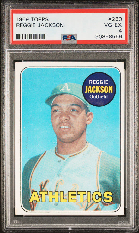 Reggie Jackson 1969 Topps #260 PSA 4 VG-EX