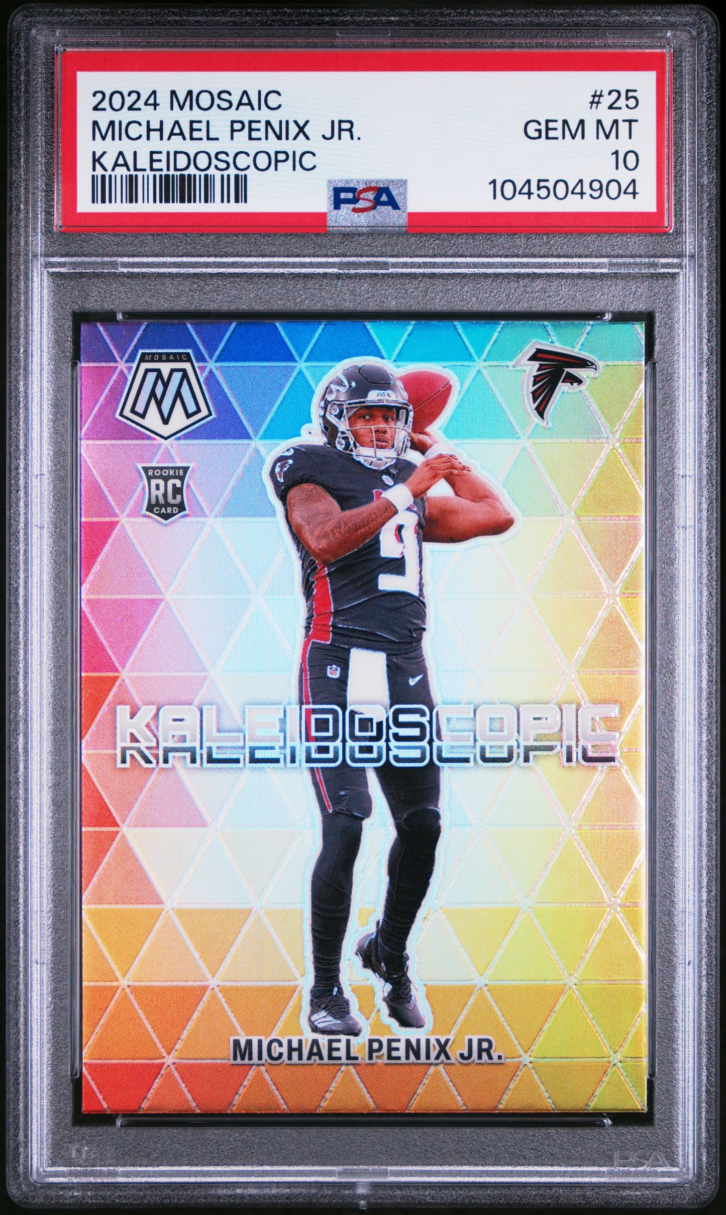 Michael Penix Jr. 2024 Panini Mosaic Kaleidoscopic PSA 10 Gem Mint
