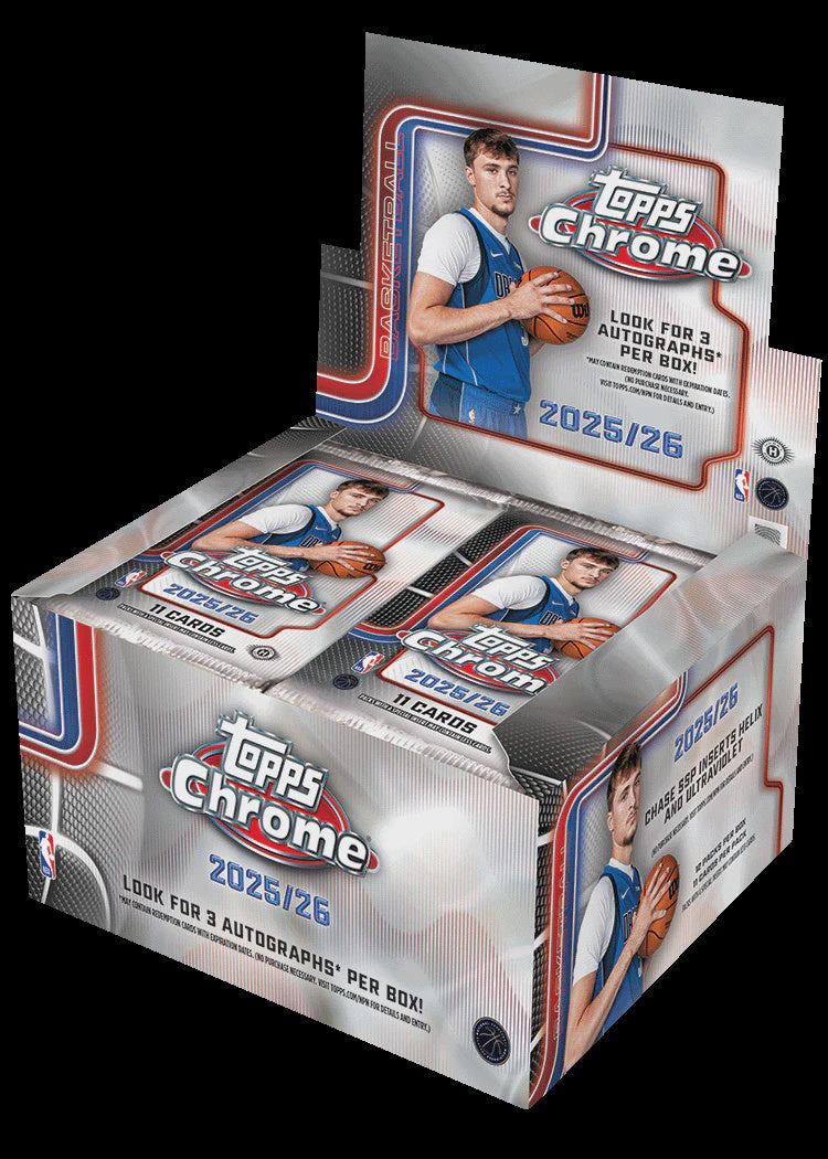 2025-26 Topps Chrome Basketball Hobby Jumbo Box