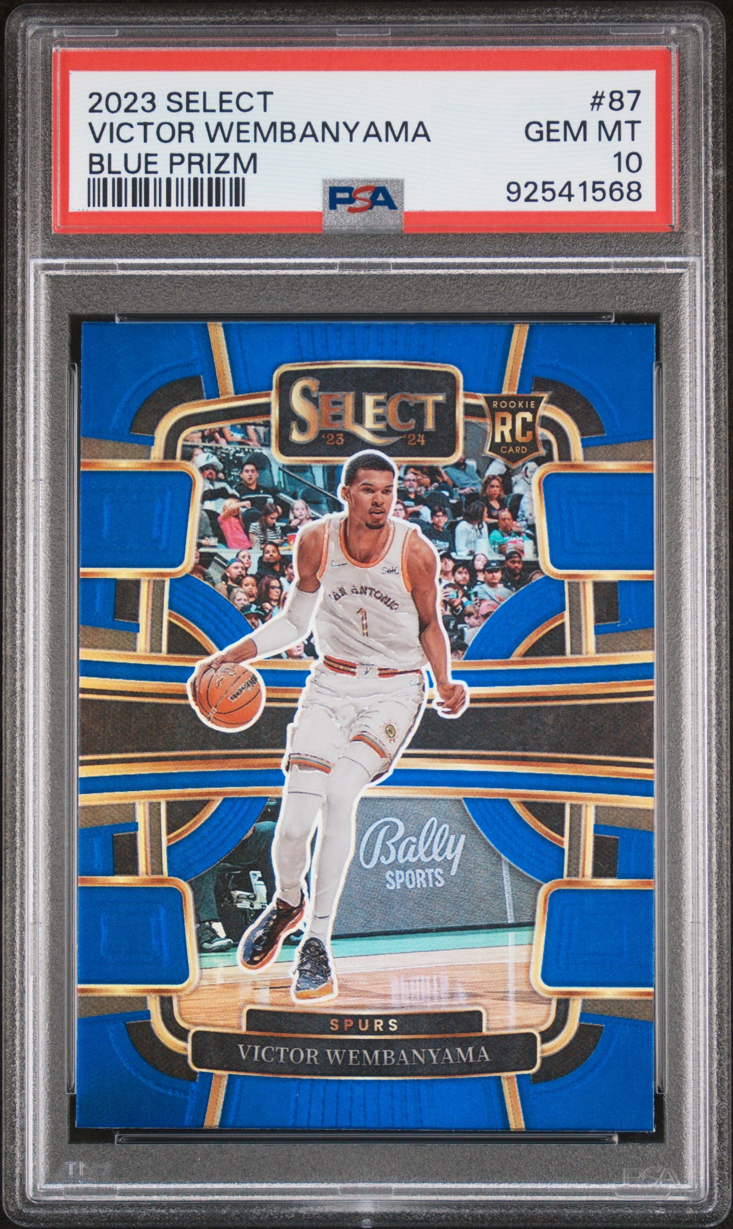 Victor Wembanyama 2023 Select #87 Blue Prizm PSA 10 Gem Mint Victor Wembanyama 2023 Select #87 Blue Prizm PSA 10 Gem Mint