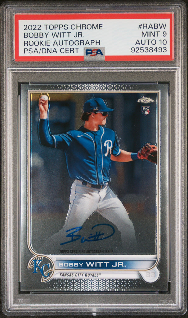 Bobby Witt Jr Rookie offers Auto PSA