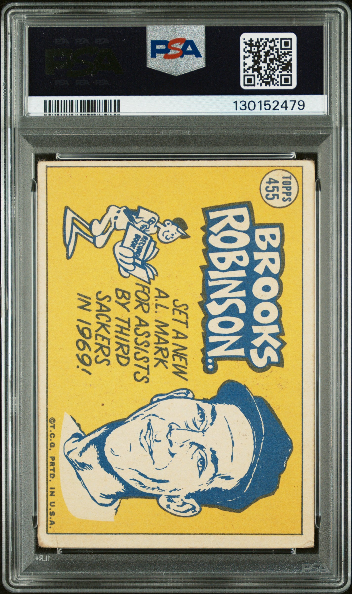 Brooks Robinson 1970 Topps #455 PSA Certified Auto PSA 10 Auto