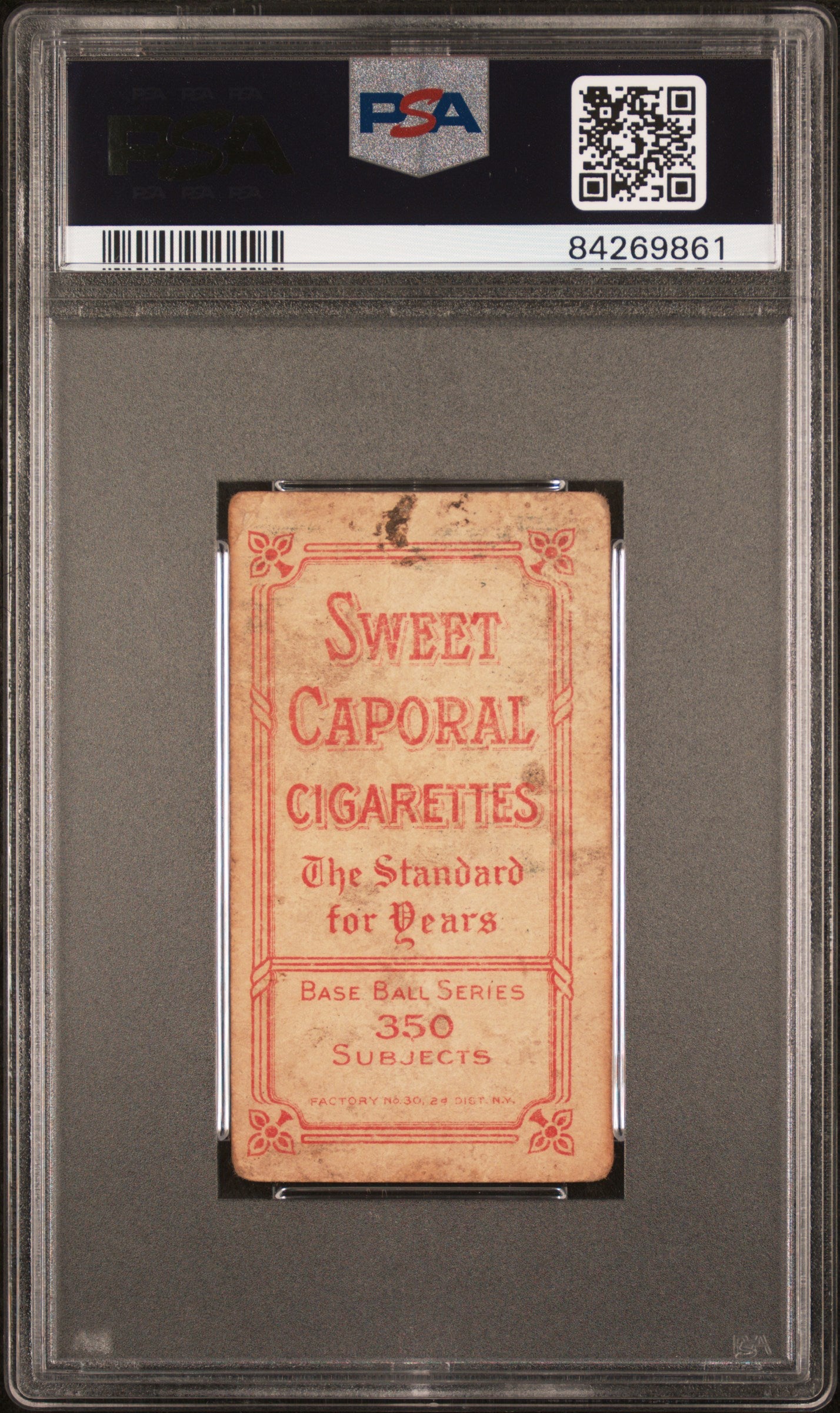 George Merritt 1909-11 T206 Sweet Caporal 350/30 PSA 1 Poor