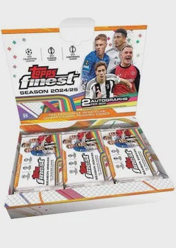 2024-25 Topps Finest UEFA Club Competitions Soccer Hobby Box