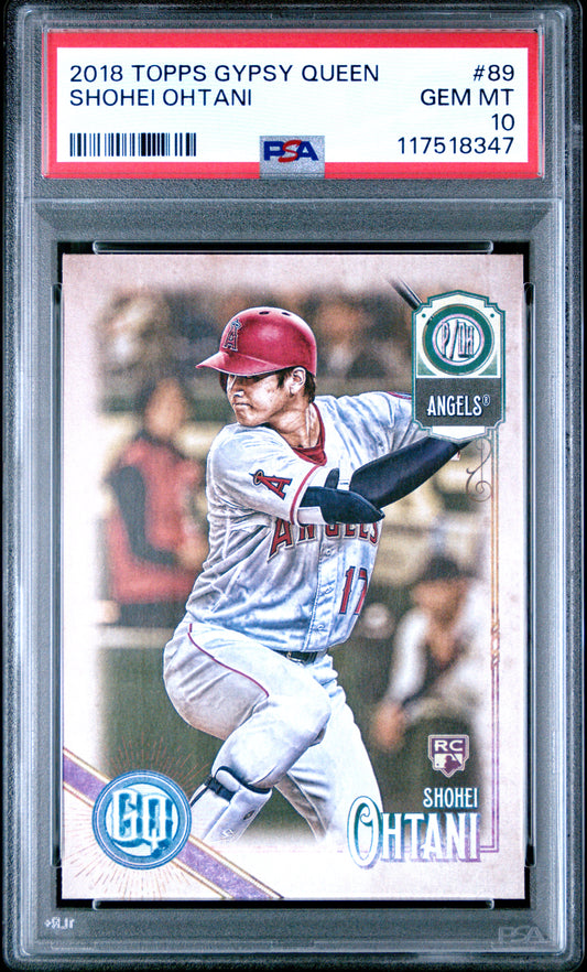 Shohei Ohtani 2018 Topps Gypsy Queen Rookie #89 PSA 10 Gem Mint