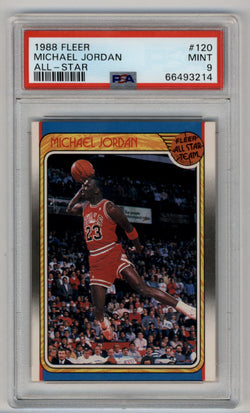 Michael Jordan AS 1988-89 Fleer #120 PSA 9 Mint