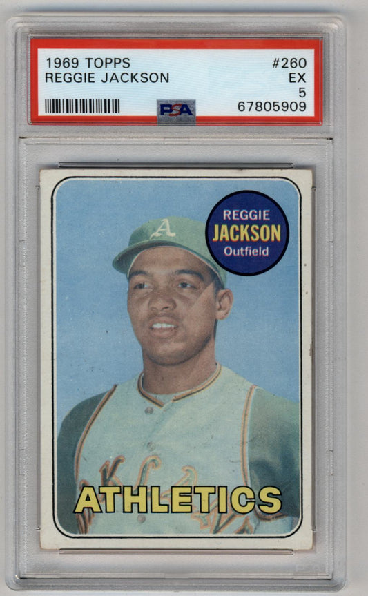 Reggie Jackson 1969 Topps #260 PSA 5 Excellent 5909