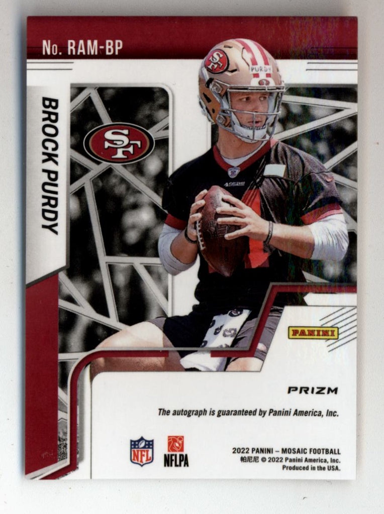 2022 Mosaic Brock Purdy White Auto /25,   in 2023