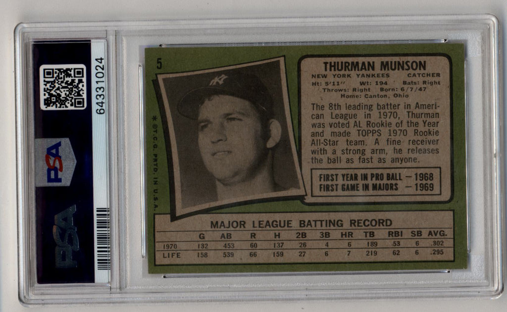 1969 Thurman Munson Plaque