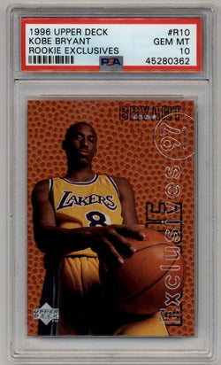 Kobe Bryant 1996-97 Upper Deck #R10 Rookie Exclusives PSA 10 Gem Mint