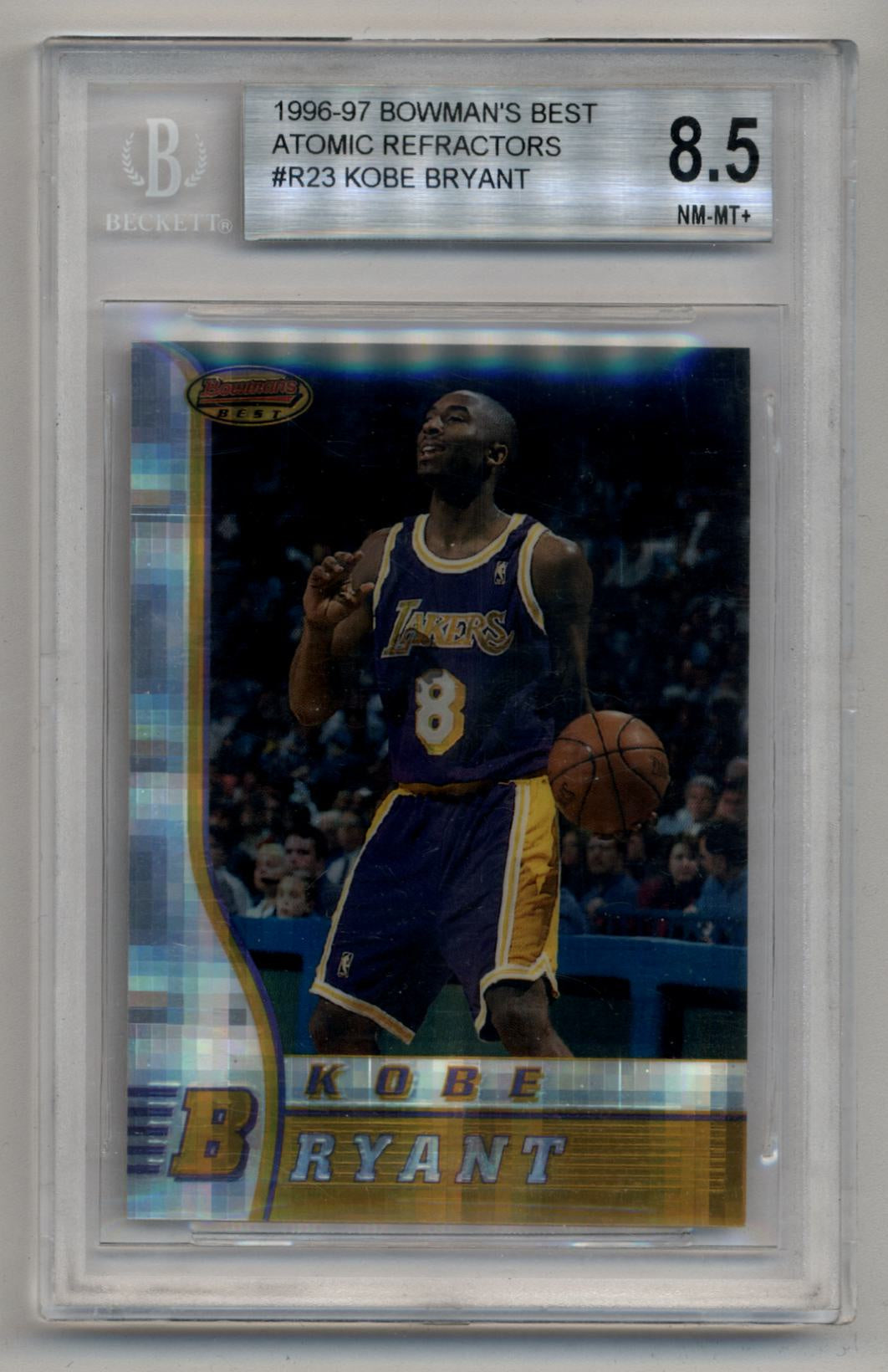 Kobe Bryant 1996-97 Bowman's Best Atomic Refractor #R23 BGS 8.5