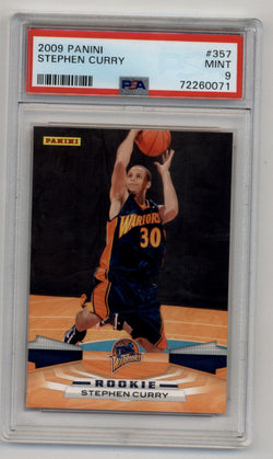 Stephen Curry 2009-10 Panini Rookie #357 PSA 9 Mint