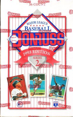 1993 Donruss Series 2 Baseball Wax Box