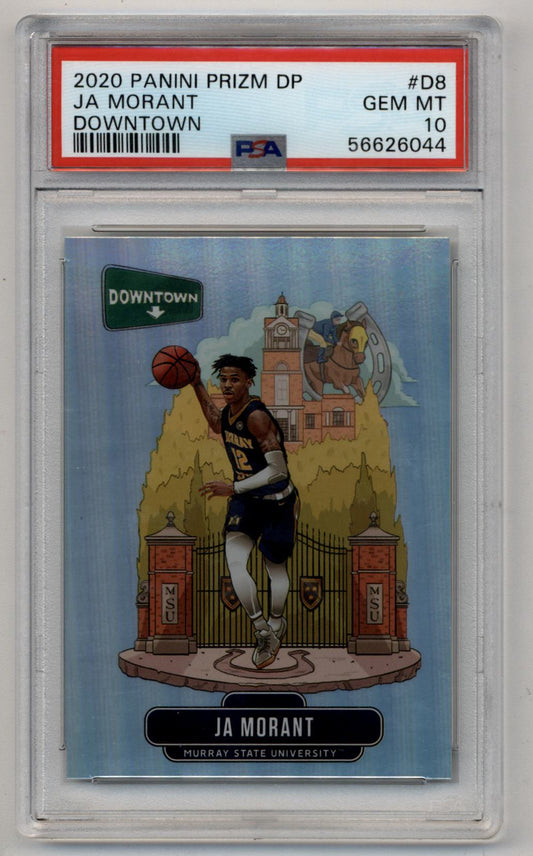 Ja Morant 2020-21 Prizm Draft Picks Downtown #D8 PSA 10 Gem Mint