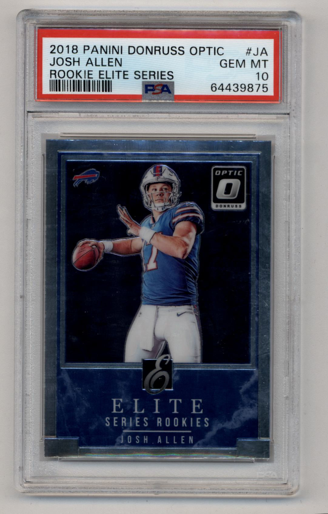 Josh Allen 2018 Donruss Optic Rookie Elite Series PSA 10 Gem Mint 9875