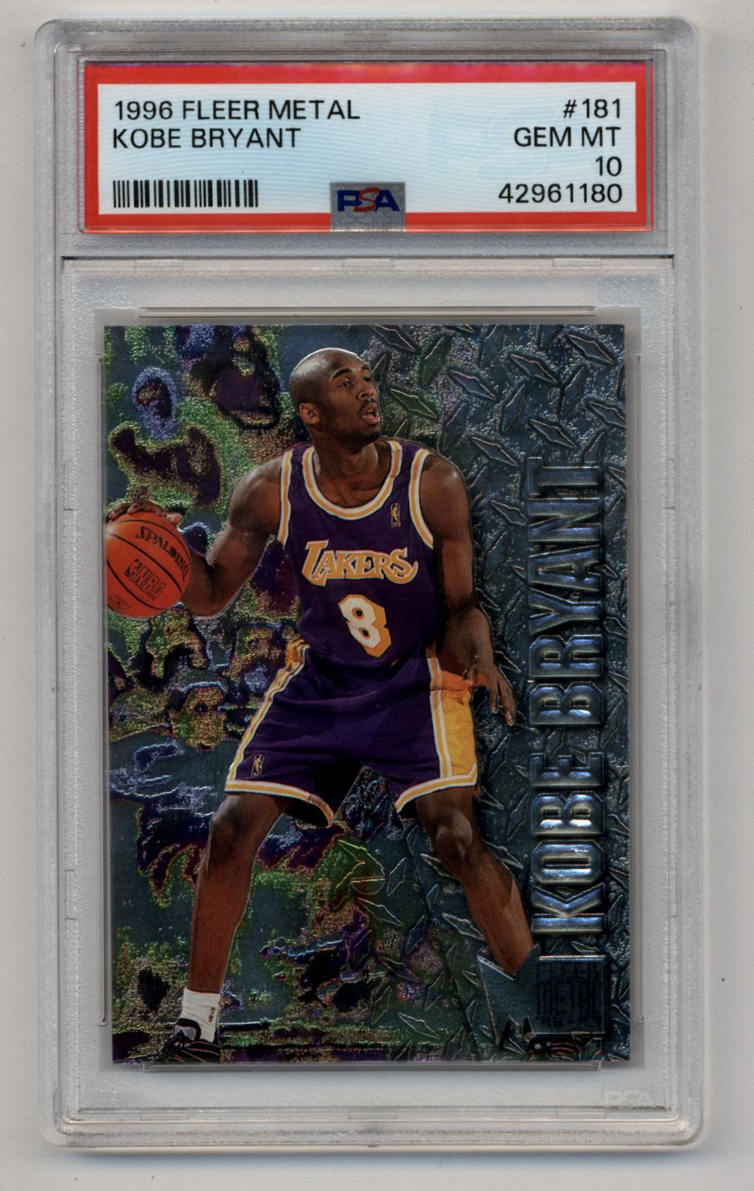 1996 Fleer Metal Kobe Bryant #181 PSA 10