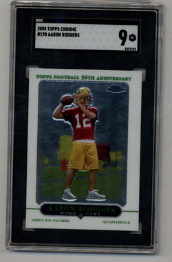 Aaron Rodgers 2005 Topps Chrome #190 SGC 9 Mint