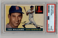Ted Williams 1955 Topps #2 PSA 2.5 Good+ 1300