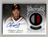Chipper Jones 2022 Topps Reverence Auto Patch 2/5